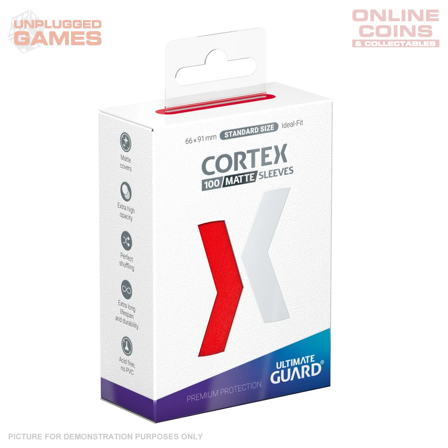 Ultimate Guard: Sleeves – Cortex Matte – Red