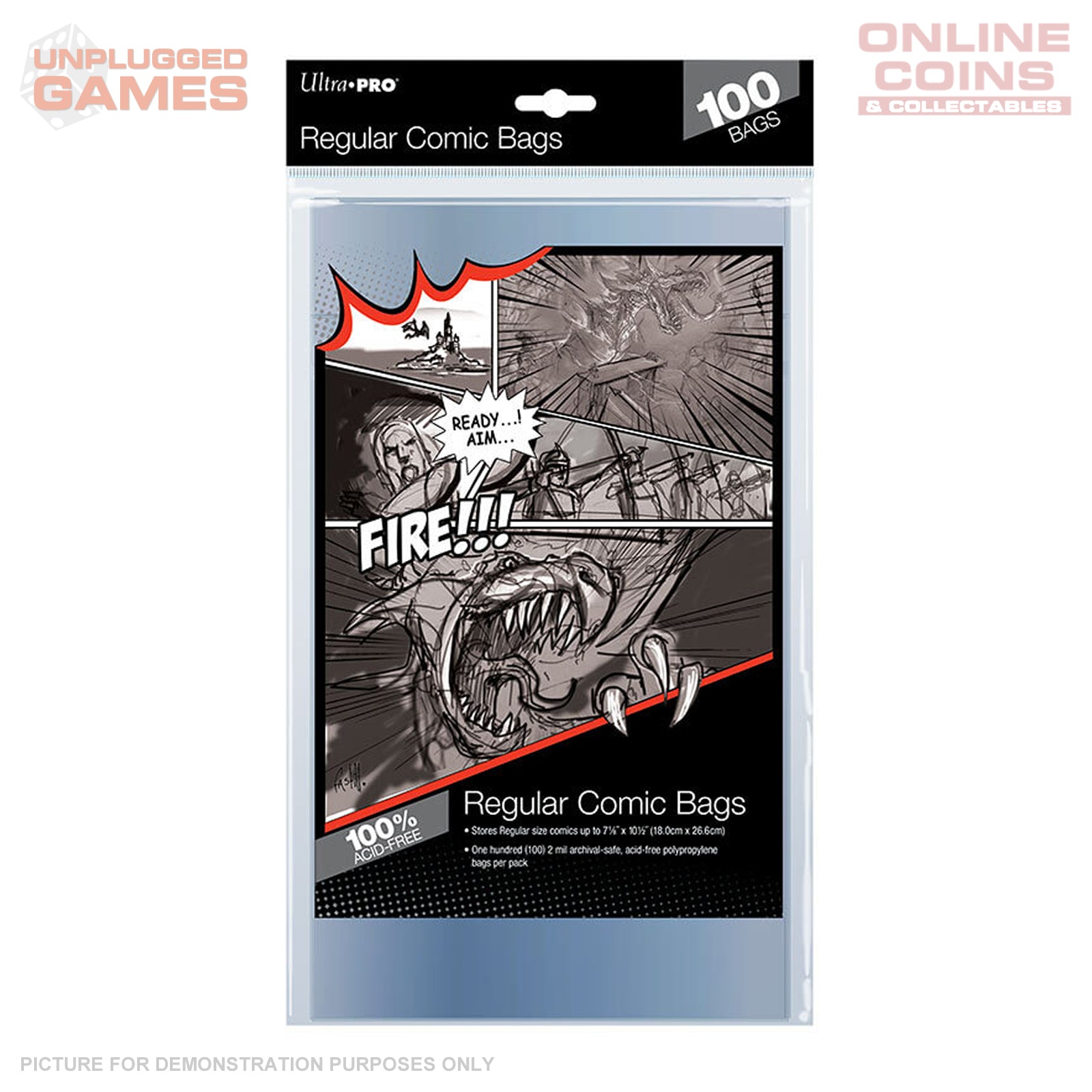 ULTRA PRO Comic Accessories - Regular Size Bags