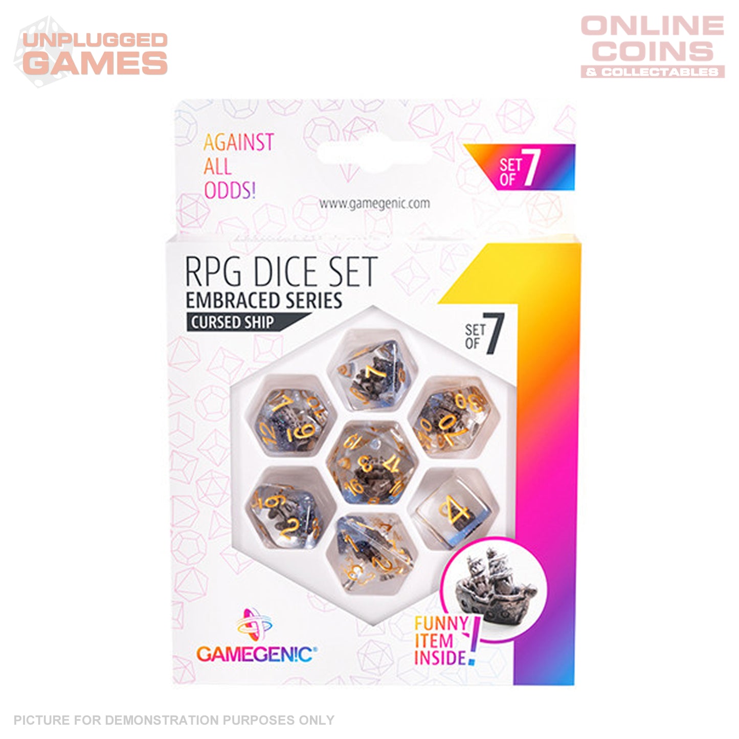 Gamegenic Embraced Series - Cursed Ship - RPG Dice Set (7pcs)