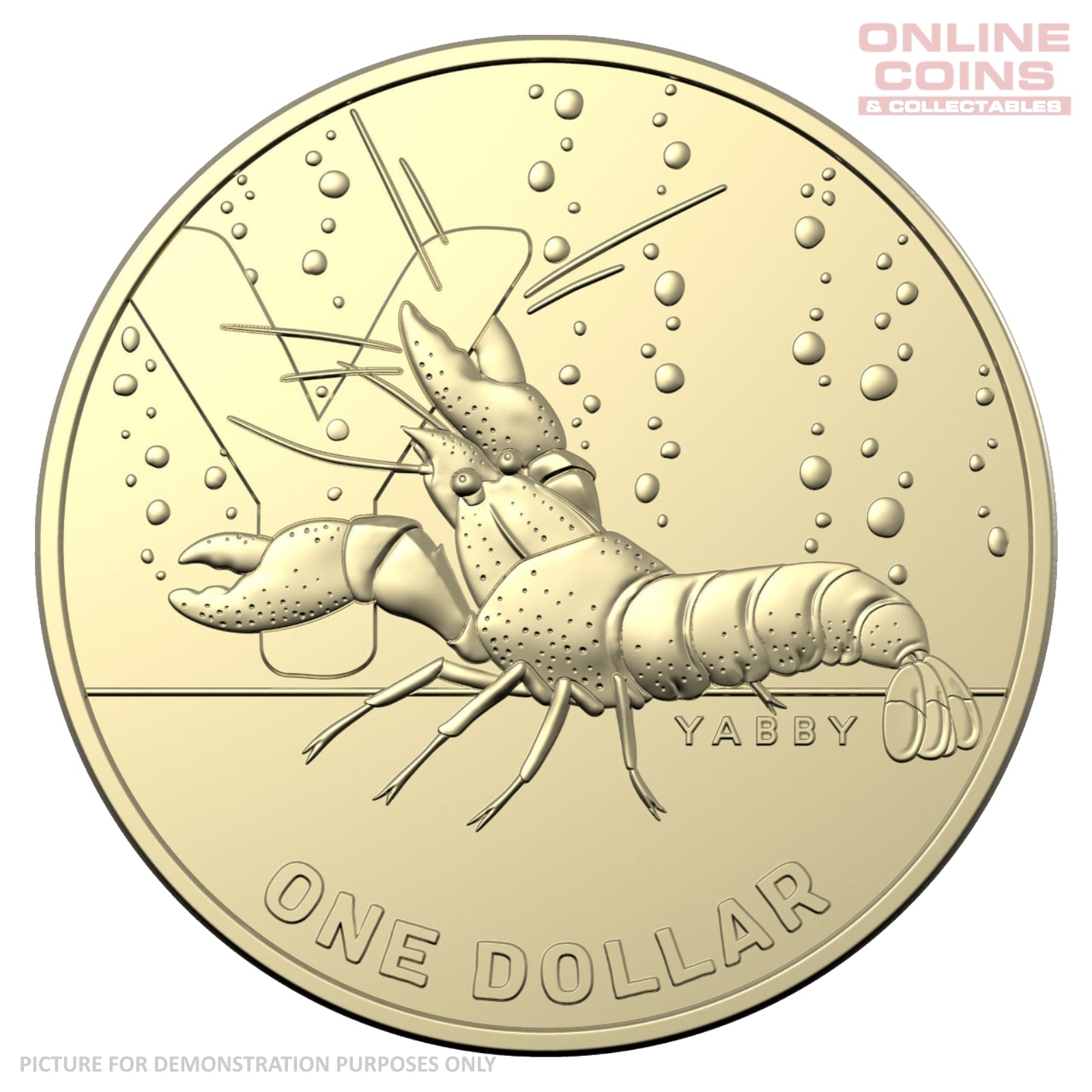 2021 Australian $1 Coin Hunt 2 Y Yabby - Uncirculated Loose Coin From Security Bag