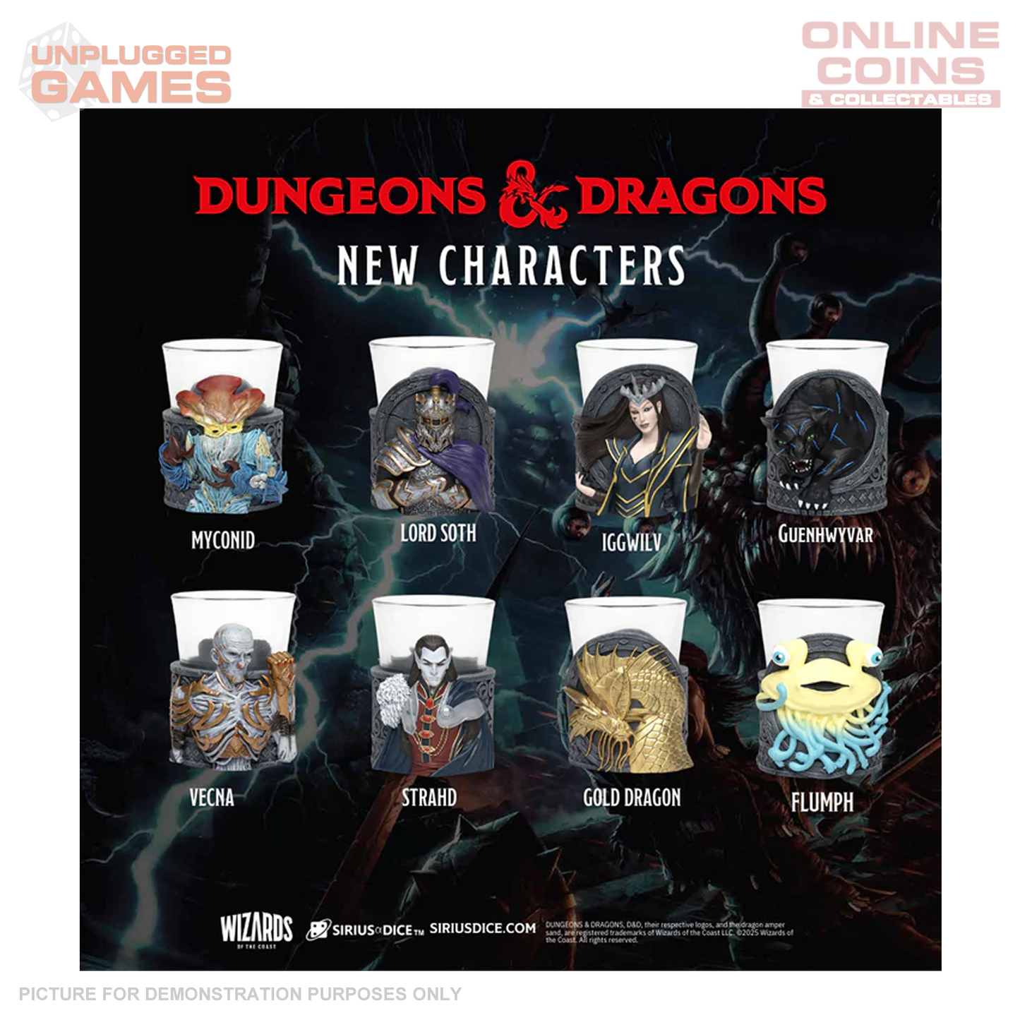 Sirius Dice - Dungeons & Dragons Mini Dice Cups Series 2