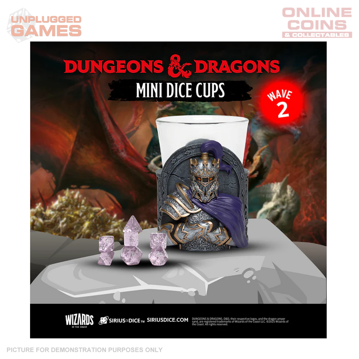 Sirius Dice - Dungeons & Dragons Mini Dice Cups Series 2