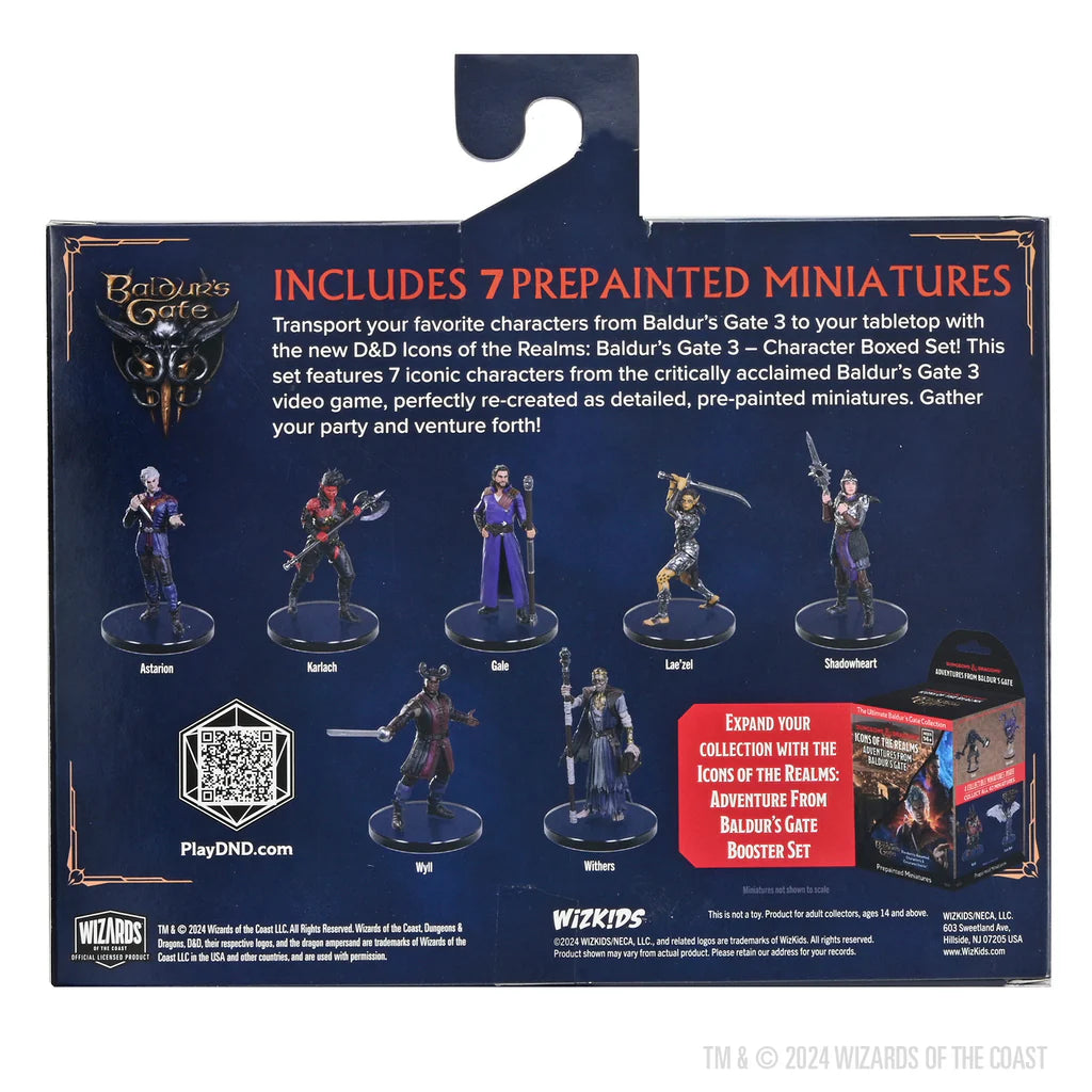 D&D Icons of the Realms - Baldur's Gate 3 – Seven Character Boxed Set