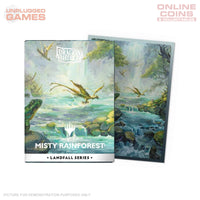 Dragon Shield Sleeves – Matte Dual Art – MTG Landfall Series Misty Rainforest