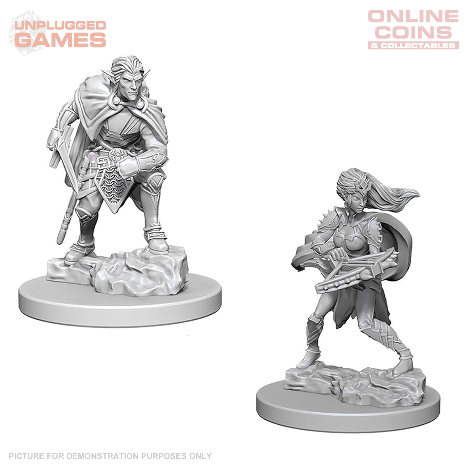Drow Coin Dungeons & Dragons Nolzurs Marvelous Unpainted Miniatures - Drow ...