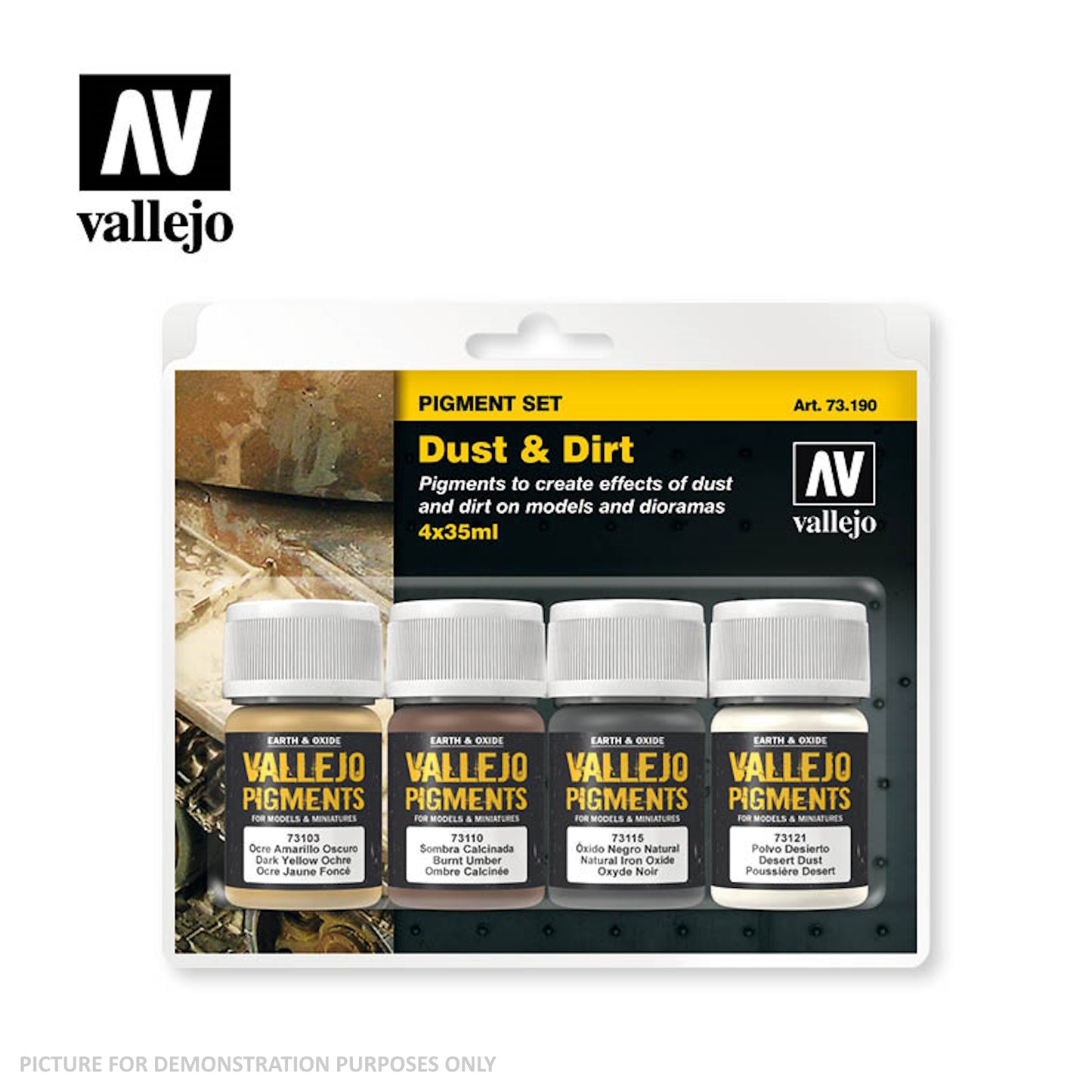 Vallejo Pigments - Dust & Dirt Paint Set