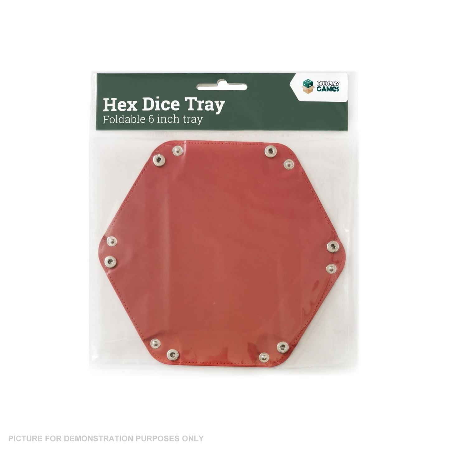 LPG Hex Dice Tray - 6" Red