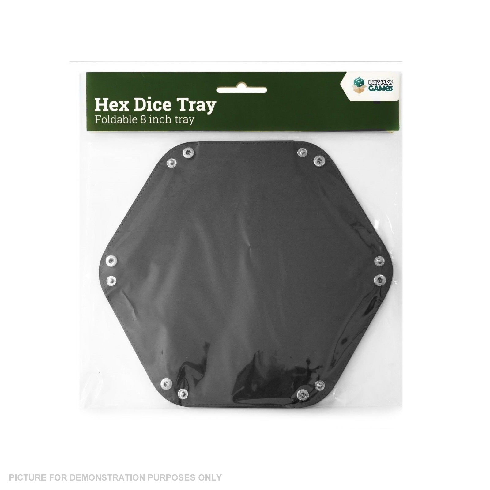 LPG Hex Dice Tray - 8" Black