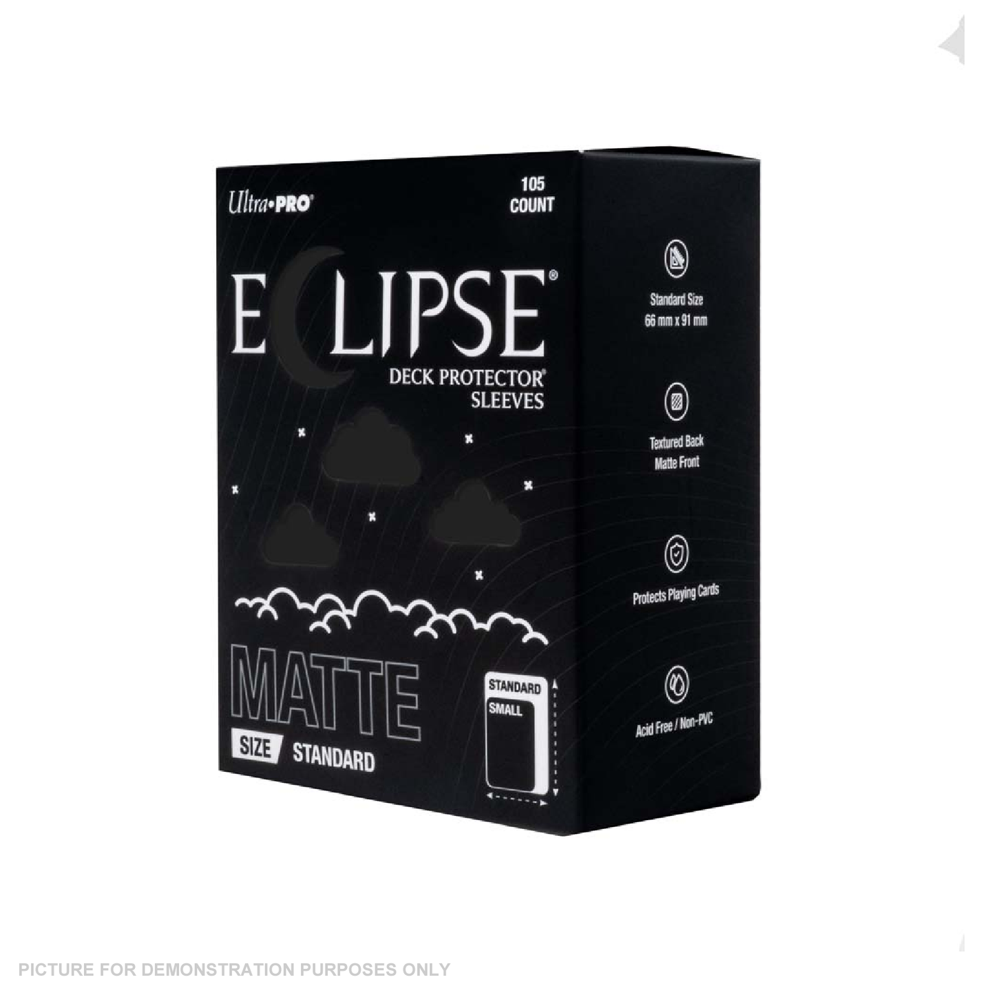 Ultra Pro - ECLIPSE Matte Standard DECK PROTECTOR Sleeves: Jet Black - 105ct