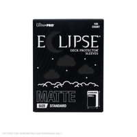Ultra Pro - ECLIPSE Matte Standard DECK PROTECTOR Sleeves: Jet Black - 105ct