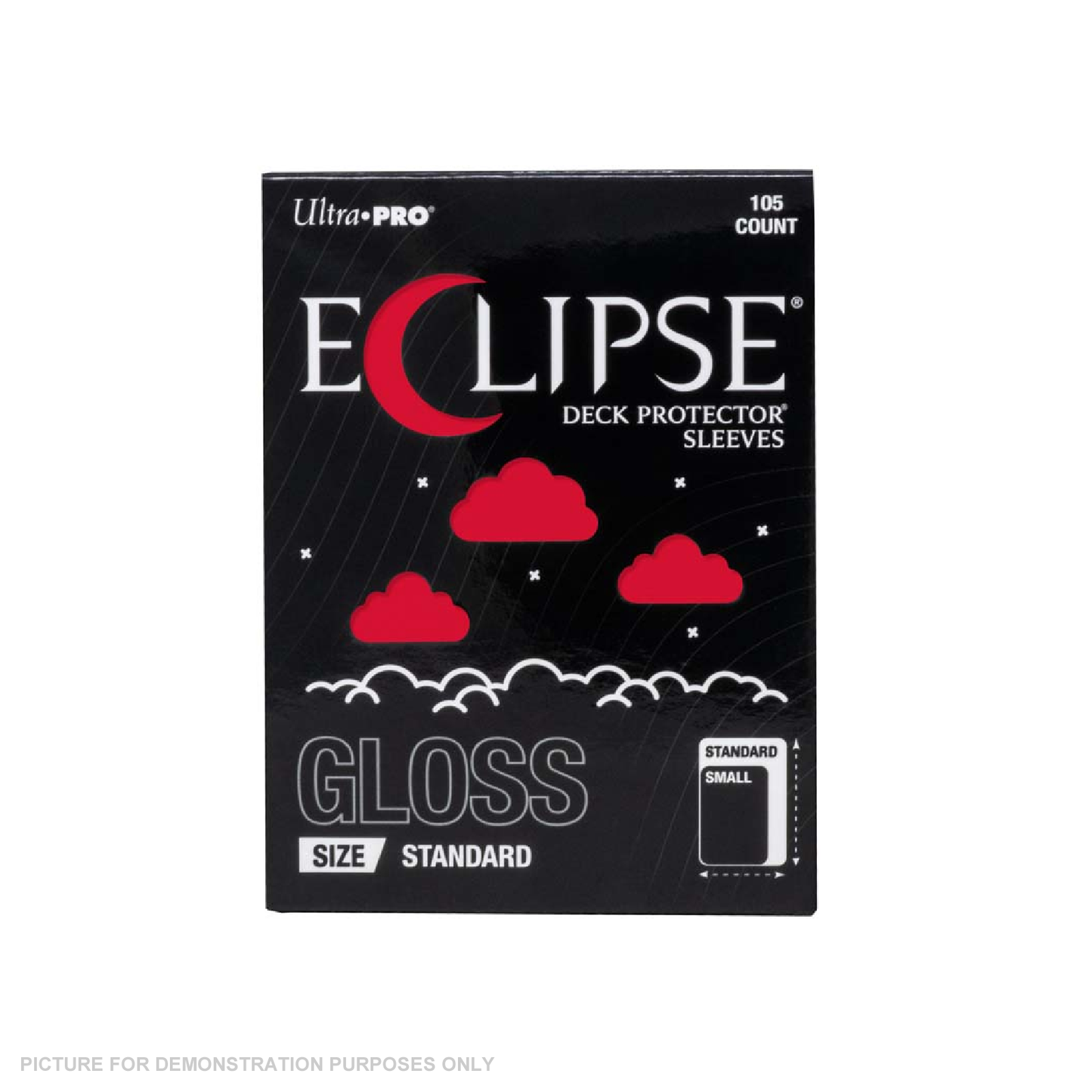 Ultra Pro - ECLIPSE Gloss Standard DECK PROTECTOR Sleeves: Apple Red - 105ct