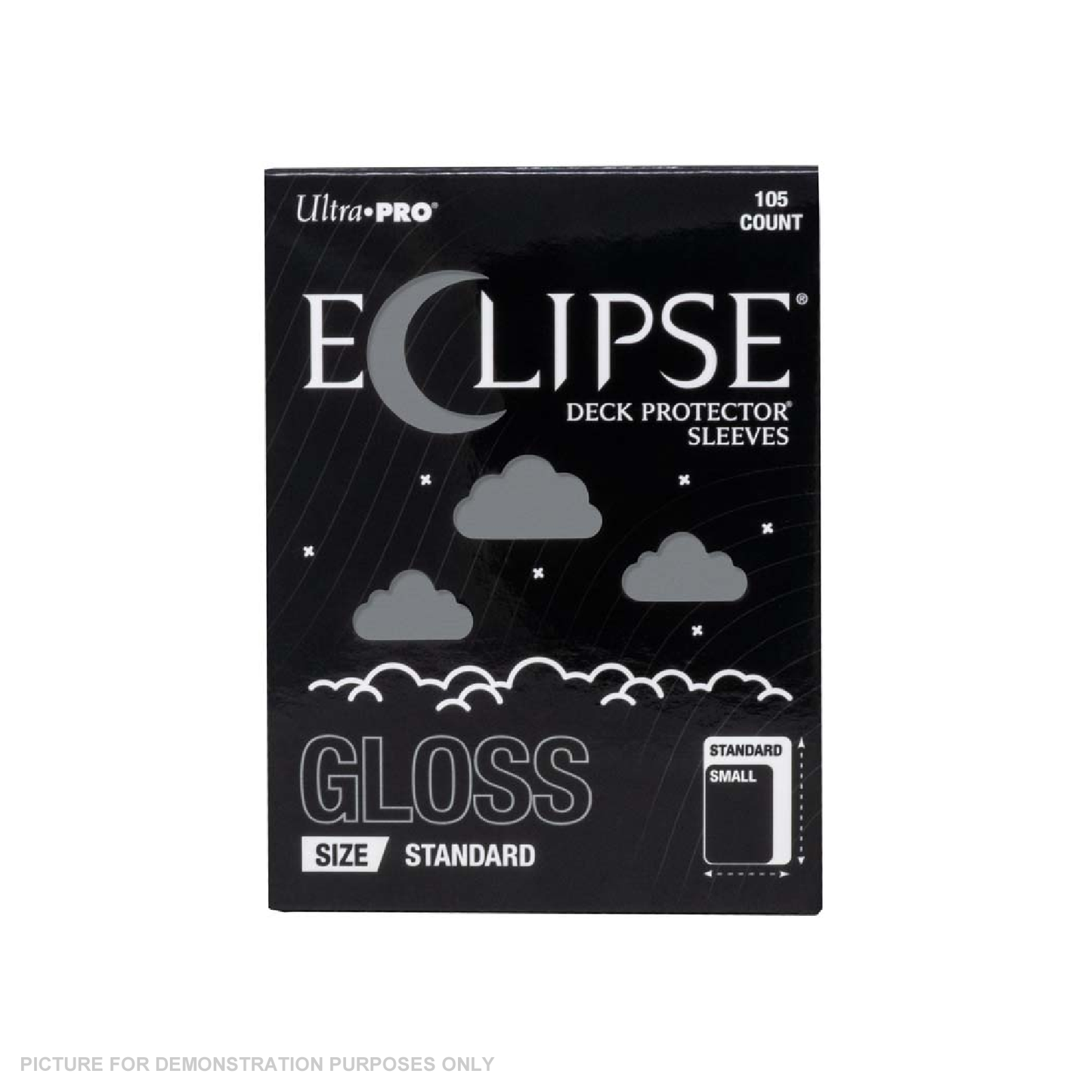 Ultra Pro - ECLIPSE Gloss Standard DECK PROTECTOR Sleeves: Smoke Grey - 105ct