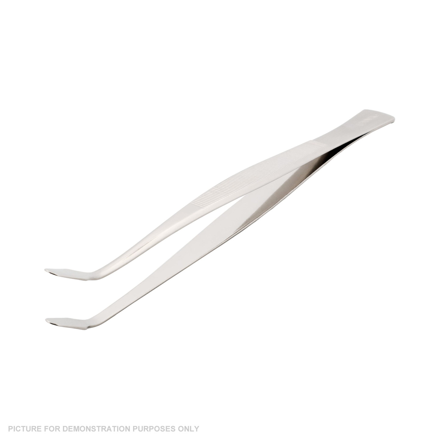 Renniks Premium Professional Stamp Tweezer Bent Spade 15cm with Black Sheath