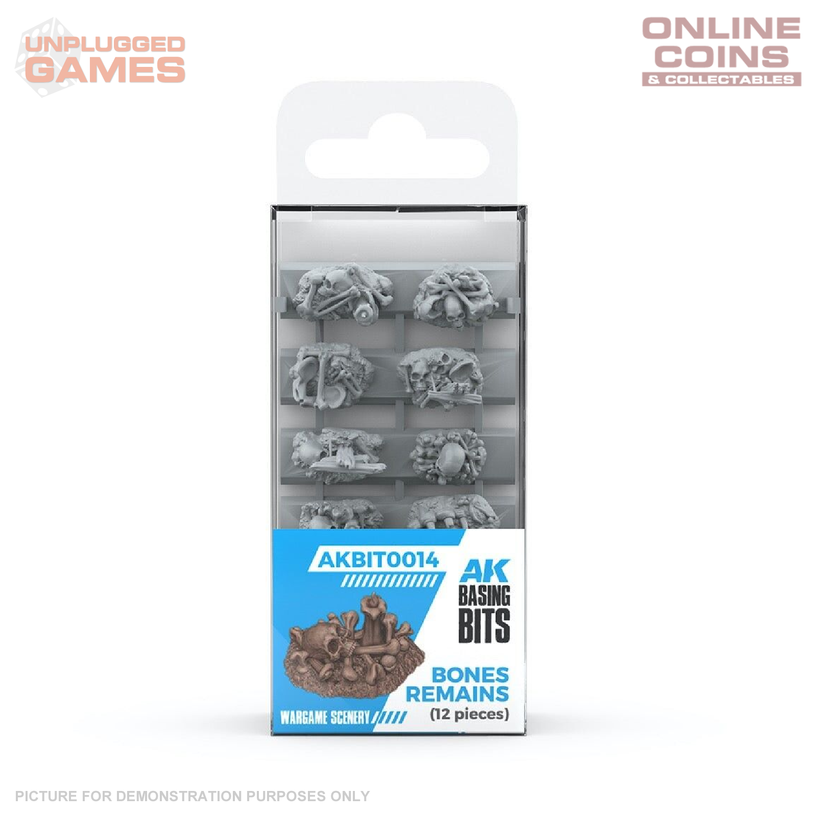 AK Interactive - Basing Bits - Bones Remains - 12 Pieces