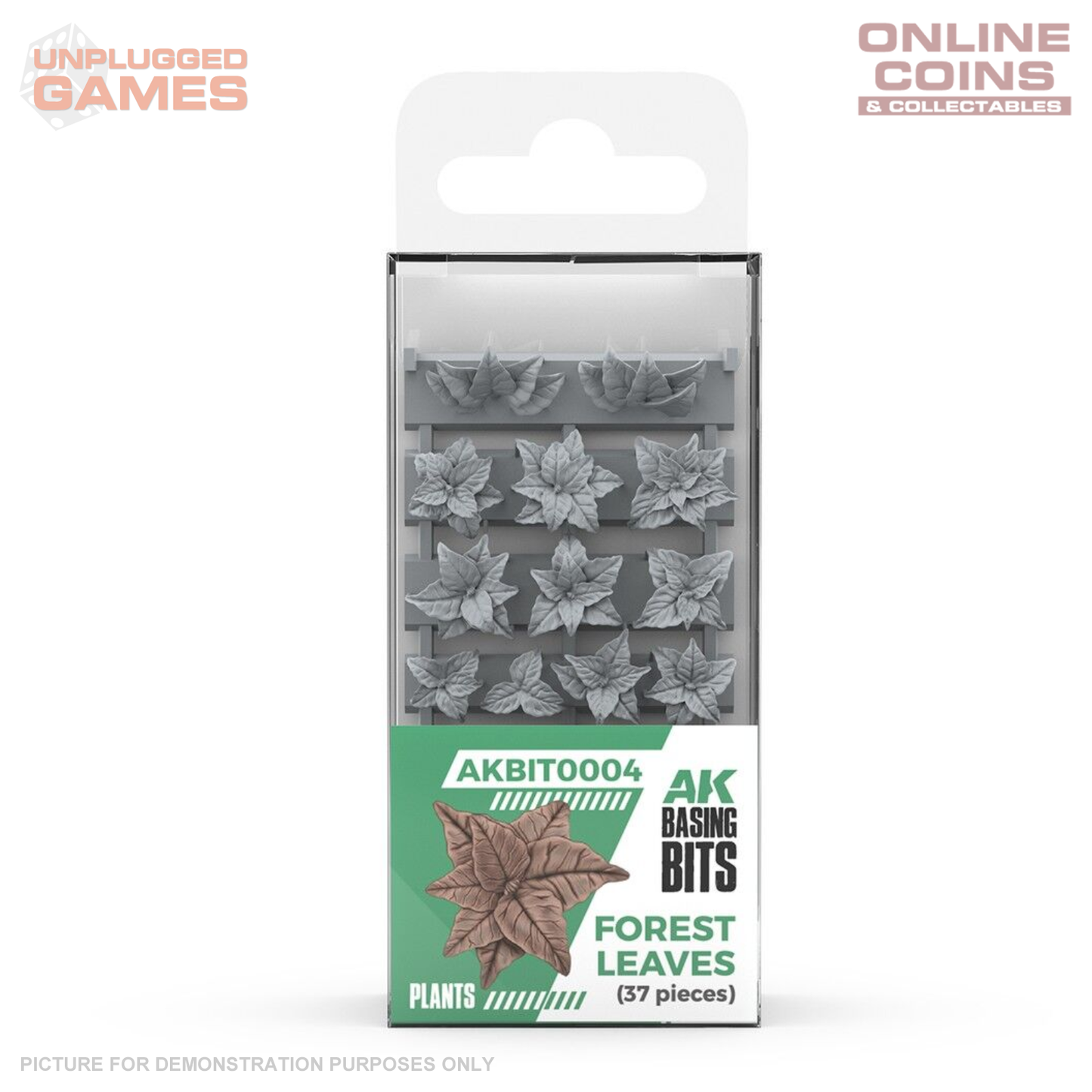 AK Interactive - Basing Bits - Forest Leaves - 35 Pieces