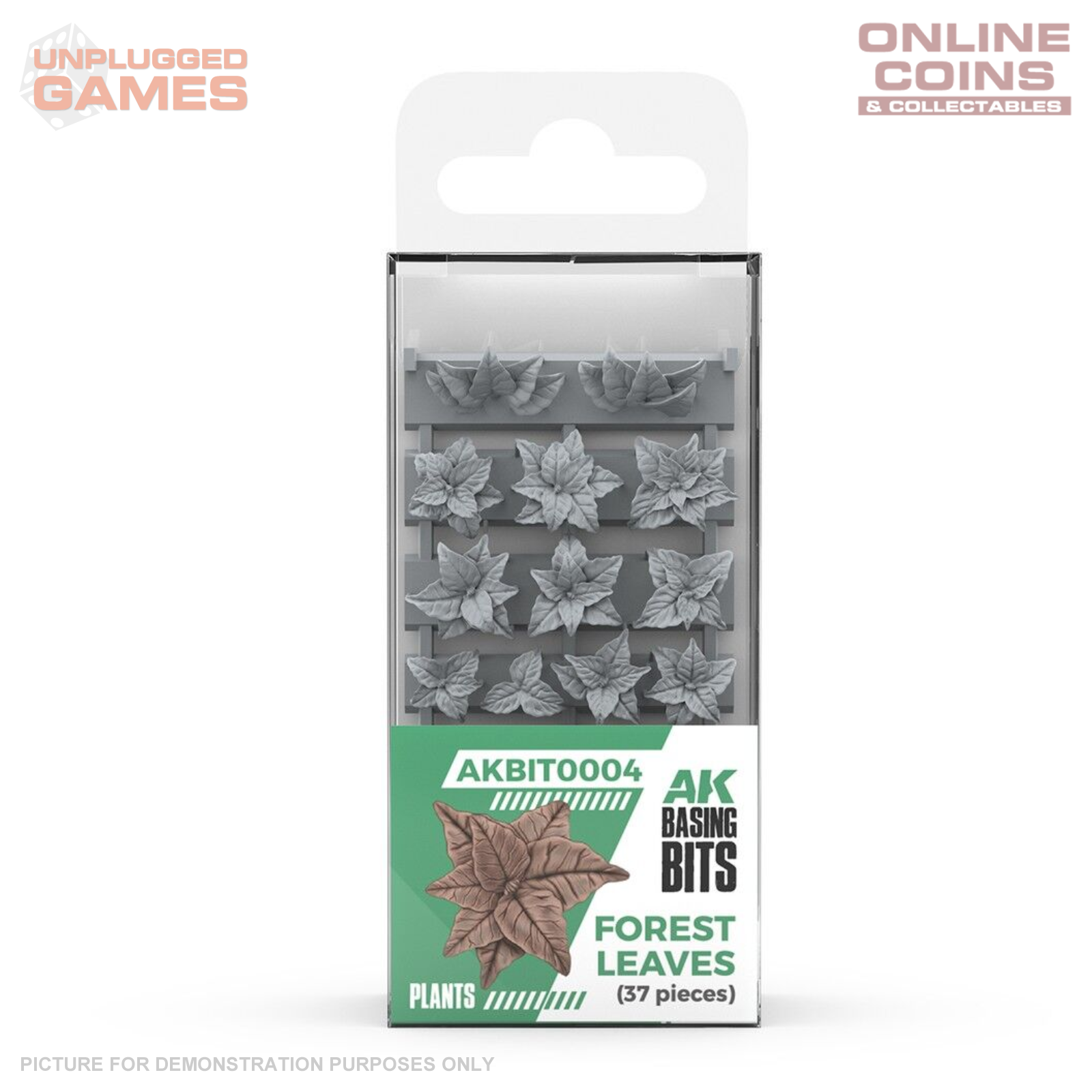 AK Interactive - Basing Bits - Forest Leaves - 35 Pieces