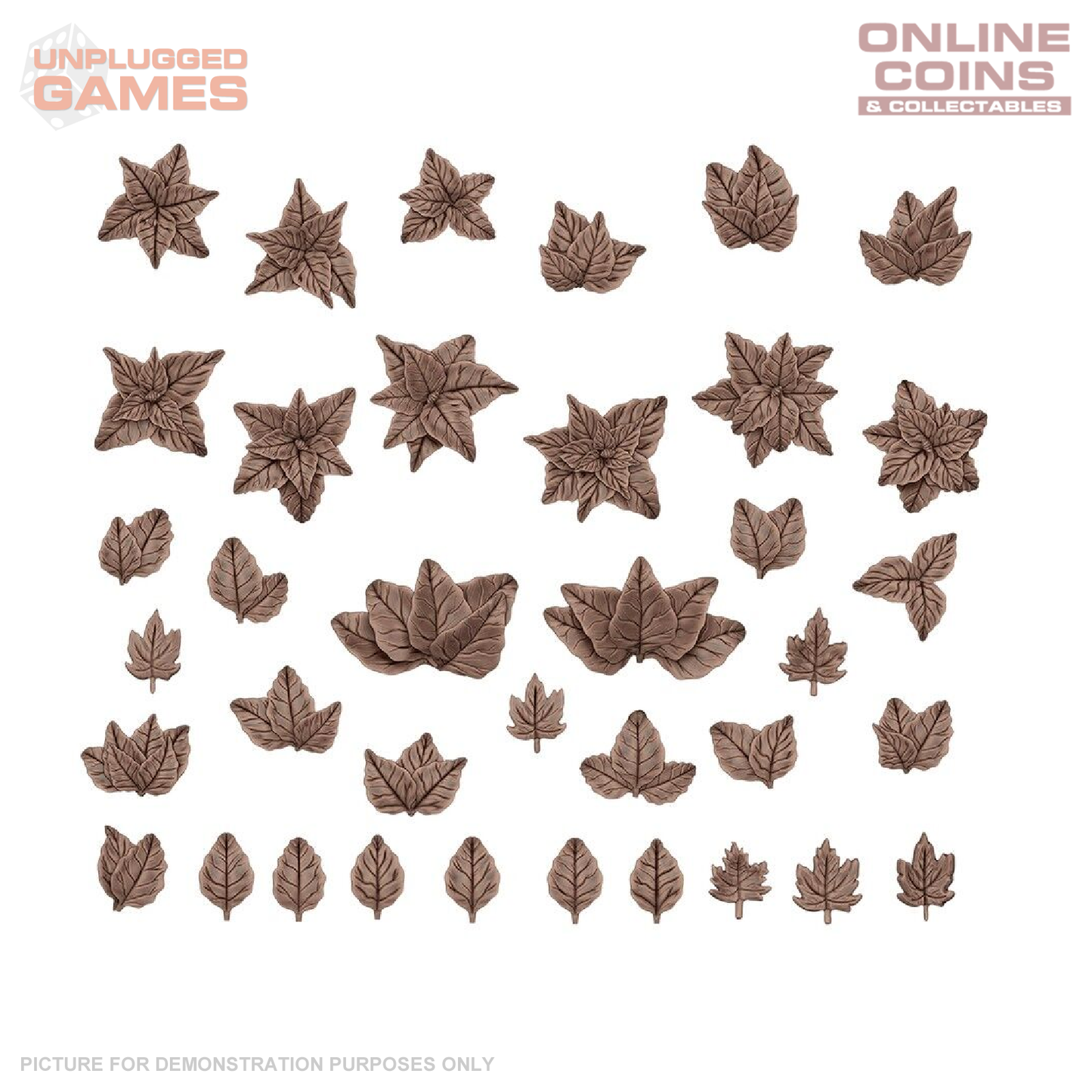 AK Interactive - Basing Bits - Forest Leaves - 35 Pieces