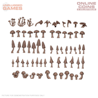 AK Interactive - Basing Bits - Forest Mushrooms - 63 Pieces
