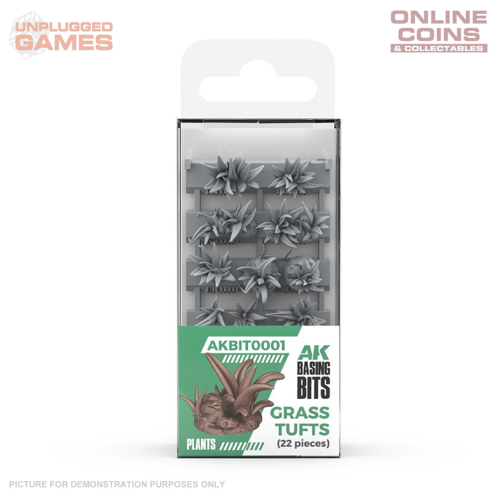 AK Interactive - Basing Bits - Grass Tufts - 22 Pieces