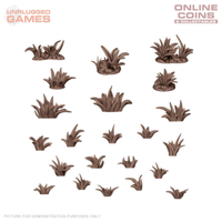 AK Interactive - Basing Bits - Grass Tufts - 22 Pieces