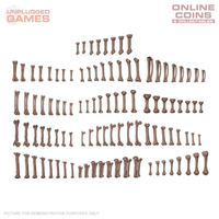 AK Interactive - Basing Bits - Human Bones - 120 Pieces