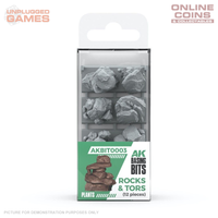AK Interactive - Basing Bits - Rocks & Tors - 12 Pieces