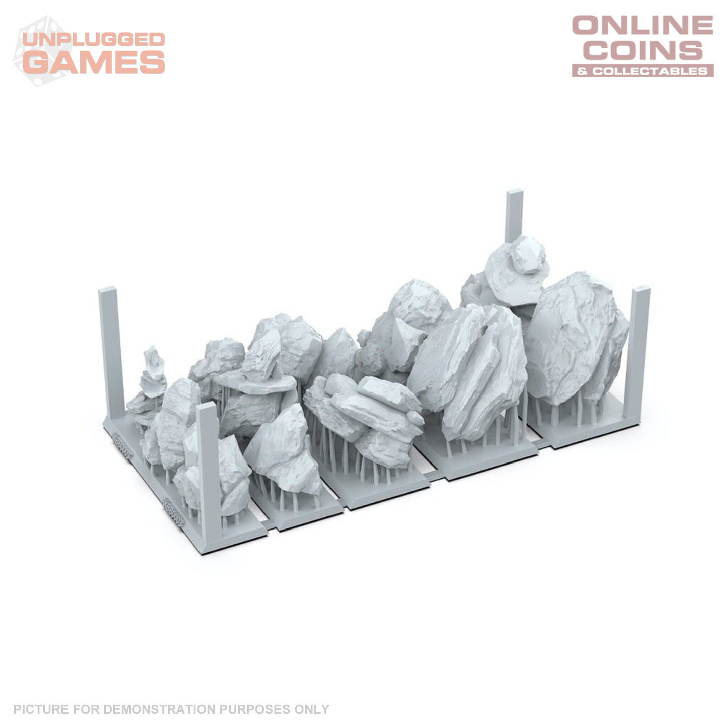 AK Interactive - Basing Bits - Rocks & Tors - 12 Pieces