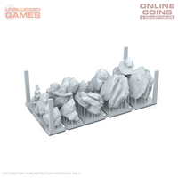 AK Interactive - Basing Bits - Rocks & Tors - 12 Pieces