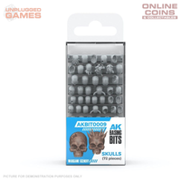 AK Interactive - Basing Bits - Skulls - 72 Pieces