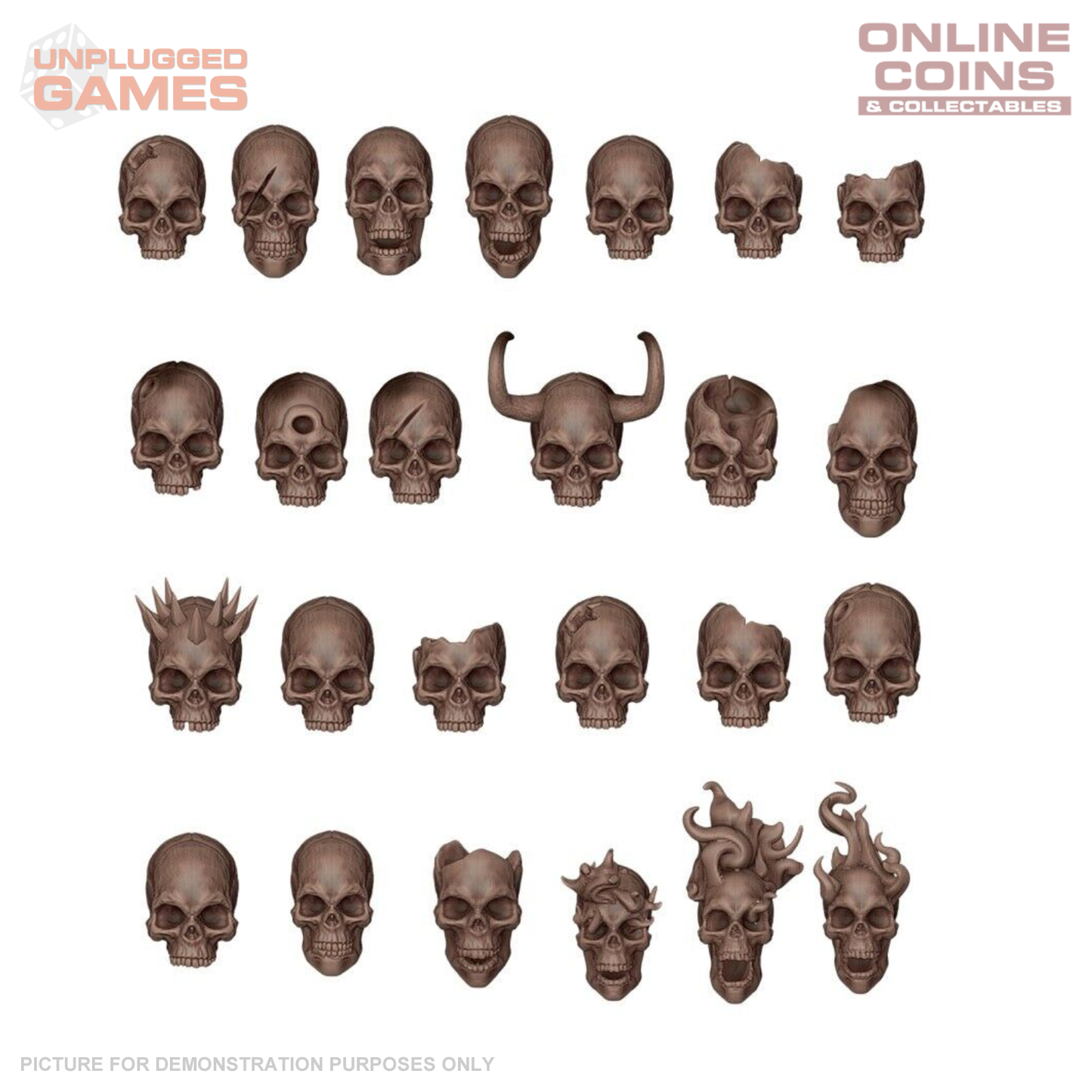 AK Interactive - Basing Bits - Skulls - 72 Pieces