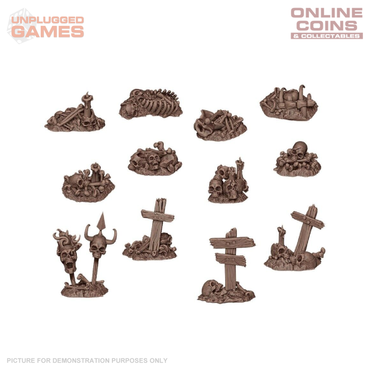 AK Interactive - Basing Bits - Bones Remains - 12 Pieces