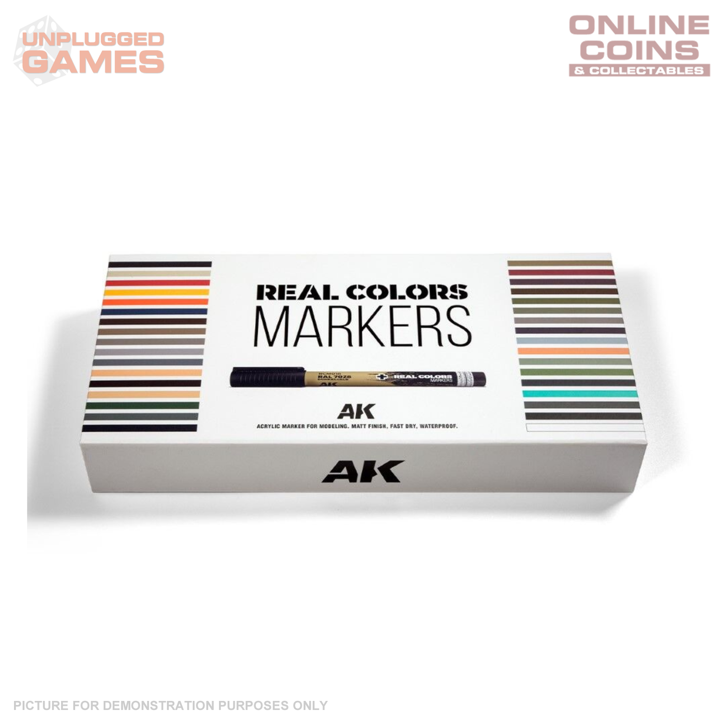 AK Interactive - RC Markers - Special Box Real Colors Markers - 34 Colours