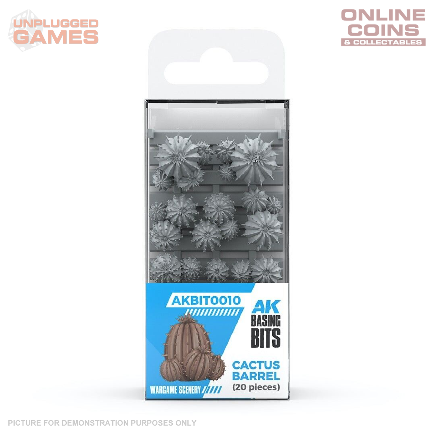 AK Interactive - Basing Bits - Cactus Barrel - 20 Pieces