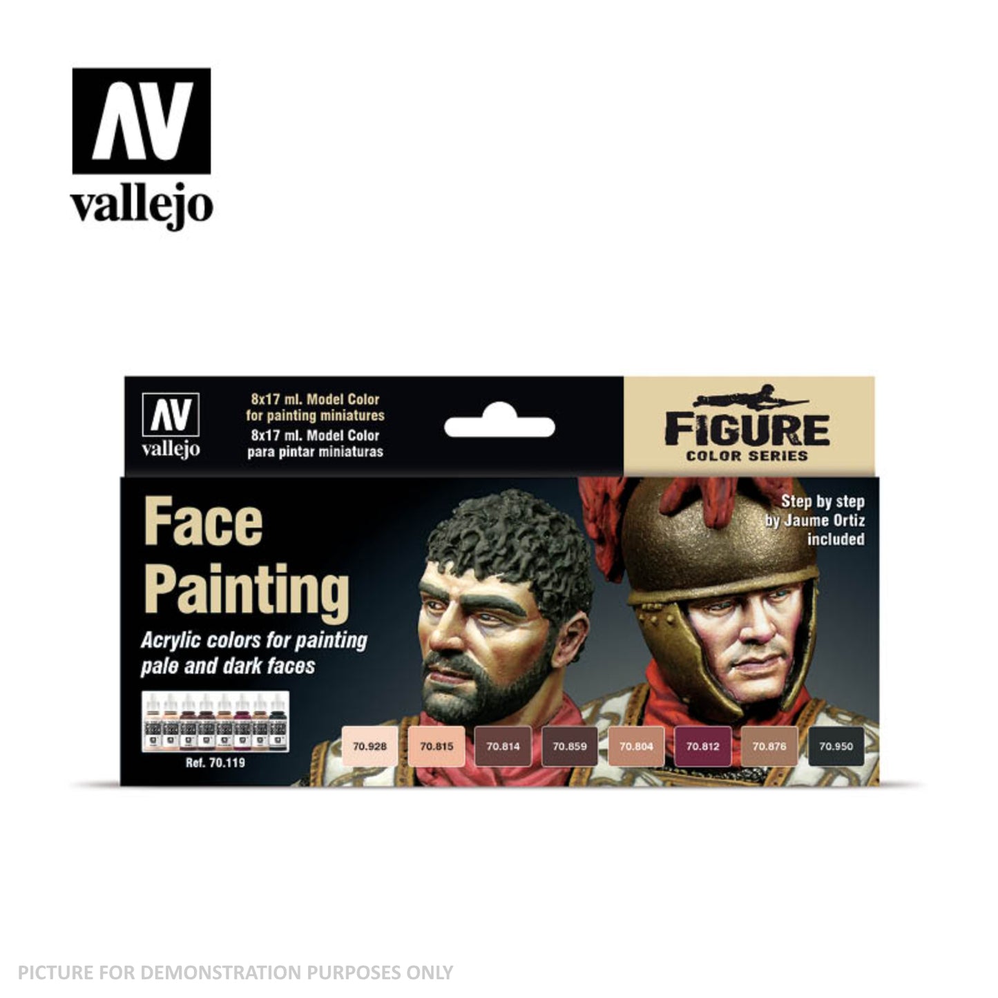 Vallejo Model Colour - Face Painting 8 Colour Set by Jaume Ortiz