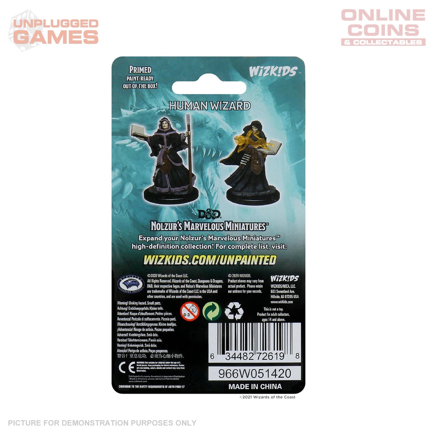 Dungeons and Dragons Nolzurs Marvelous Unpainted Miniatures Human Female Wizard