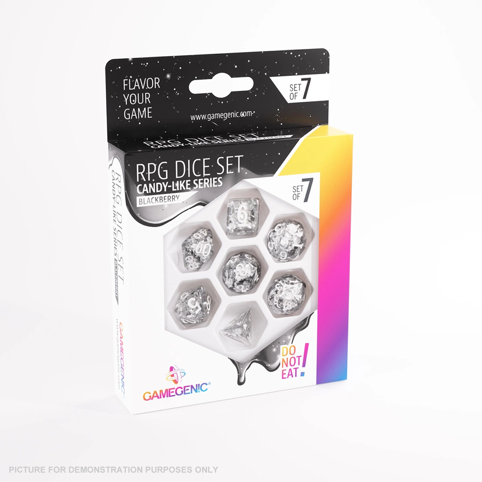 Gamegenic Candy-like Series - Blackberry - RPG Dice Set (7pcs)