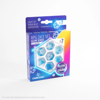 Gamegenic Glow Series - Icy Crumbss - RPG Dice Set (7 pcs)