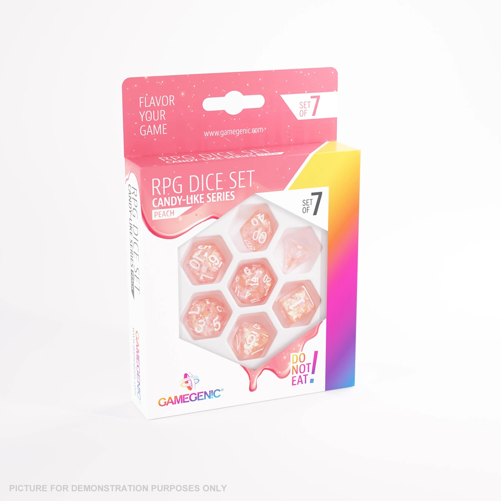 Gamegenic Candy-like Series - Peach - RPG Dice Set (7pcs)
