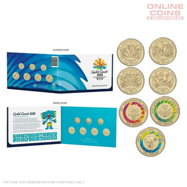 2018 Royal Australian Mint Gold Coast XXI Commonwealth Games 7 Coin Collection