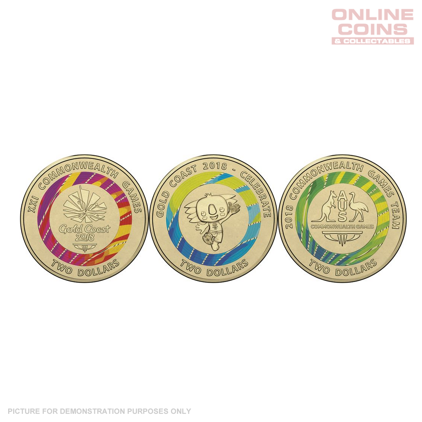 2018 Gold Coast XXI Commonwealth Games 7 Coin Collection