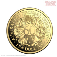 2026 Royal Australian Mint $10 'C' Mintmark Fine GOLD PROOF - 60th Anniversary of Decimal Currency