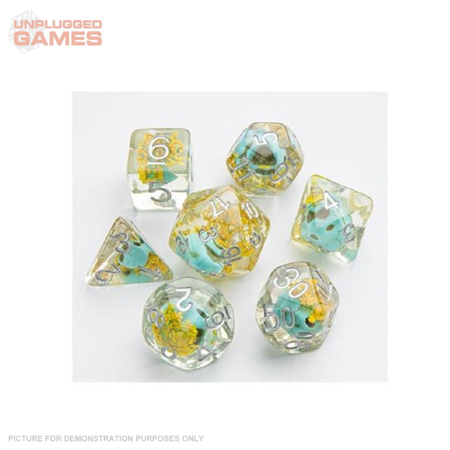 Gamegenic Embraced Series - Green Skull - RPG Dice Set (7pcs)