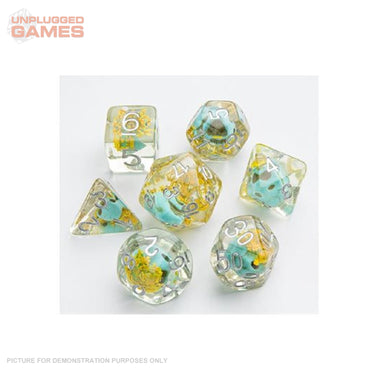 Gamegenic Embraced Series - Green Skull - RPG Dice Set (7pcs)