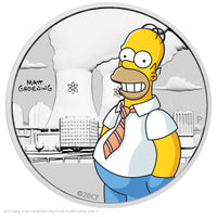 2020 - Perth Mint - Homer Simpson 1/2oz Coloured Silver 50c Coin