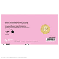 2026 - Perth Mint - Hello Kitty, Cinnamoroll & Badtz-Maru Stamp and Coloured Coin Cover