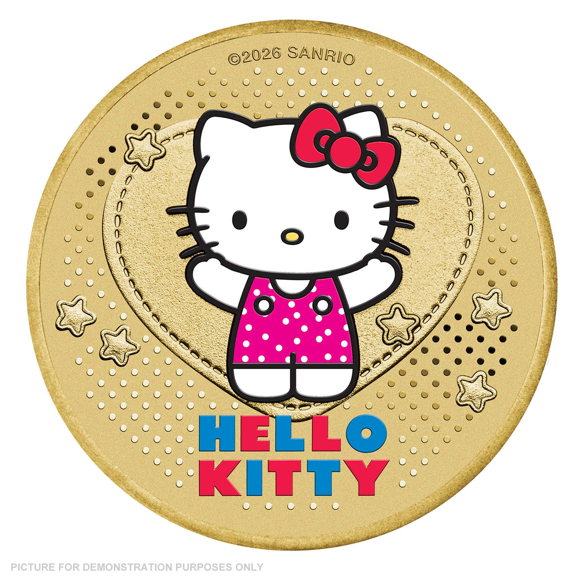 2026 - Perth Mint - Hello Kitty Stamp and Coloured Coin Cover