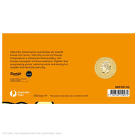 2026 - Perth Mint - Hello Kitty, Pompompurin and Kerokerokeroppi Stamp and Coloured Coin Cover