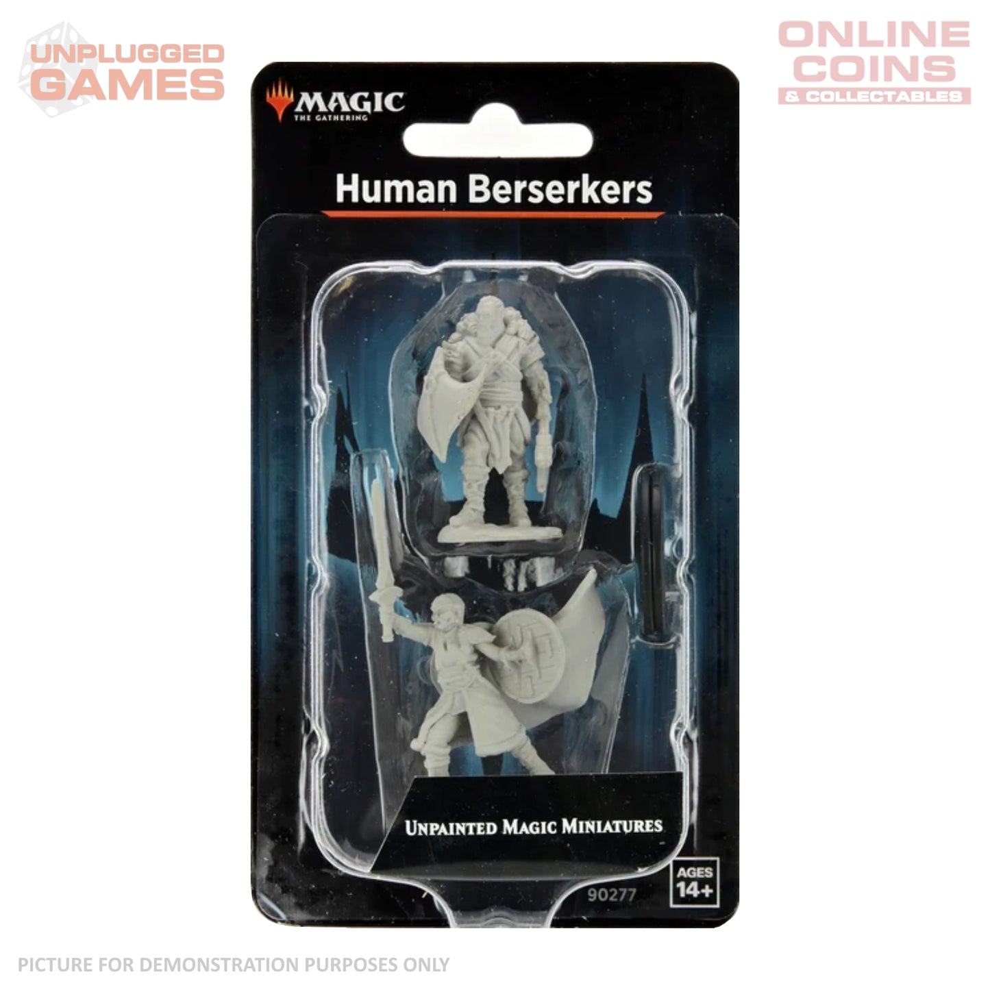 Magic the Gathering Unpainted Miniatures - Human Berserkers