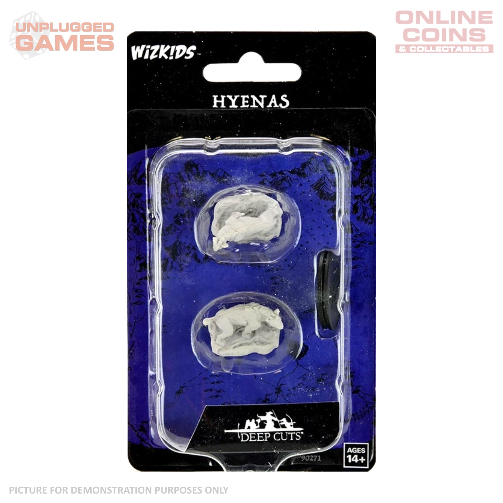 Wizkids Deep Cuts Unpainted Miniatures - Hyenas