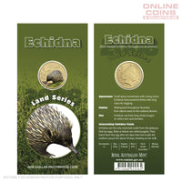 2008 Royal Australian Mint - $1 carded coin - Land Series - Echidna